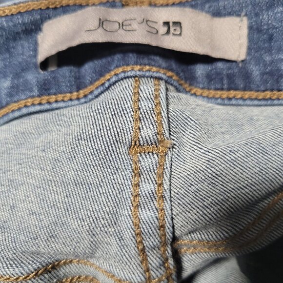 Joes Jeans Womens Size 26 Straight Leg Mid Rise Medium Wash Raw Hems Denim Pants - Picture 5 of 7